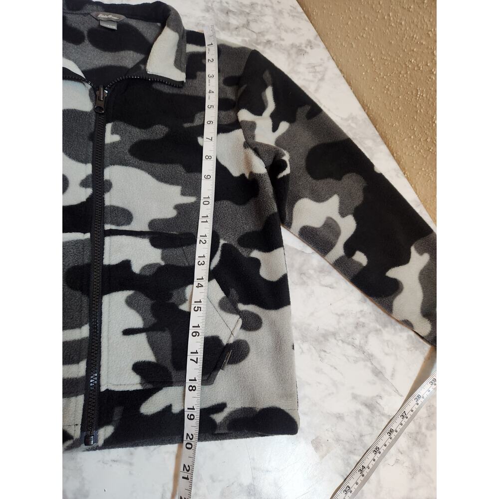 Eddie Bauer Kids Boys Black Gray Camouflage Full Zip Long Sleeve Jacket Sz Small - Picture 6 of 6